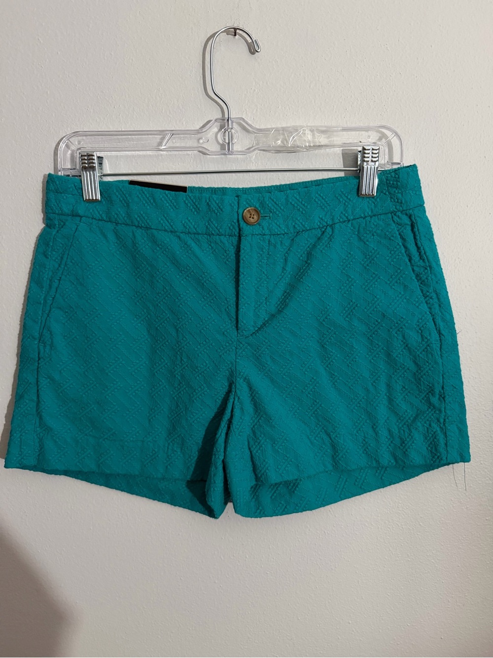 Banana Republic Teal Textured Bermuda Shorts